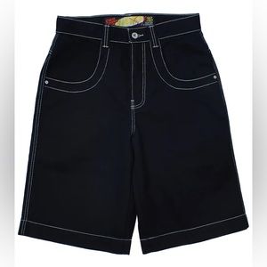NWT - JNCO Men’s Twin Cannon 14” Shorts - Jet Black - Size 40x14